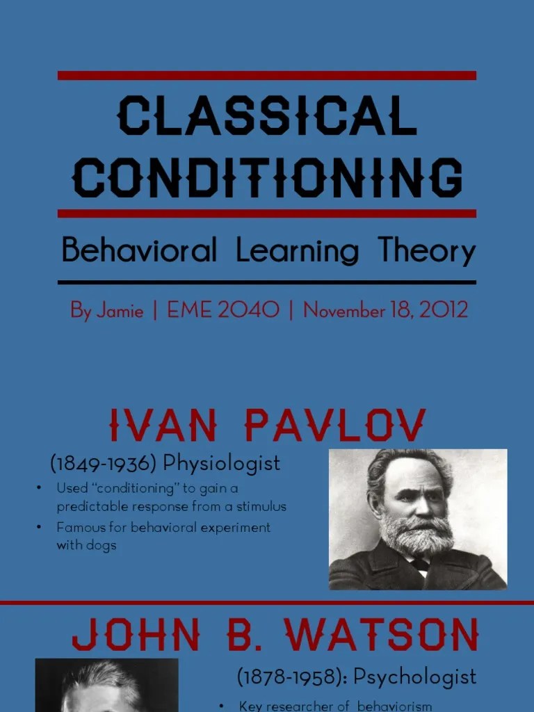 Classical Conditioning | PDF | Classical Conditioning | Neuropsychology