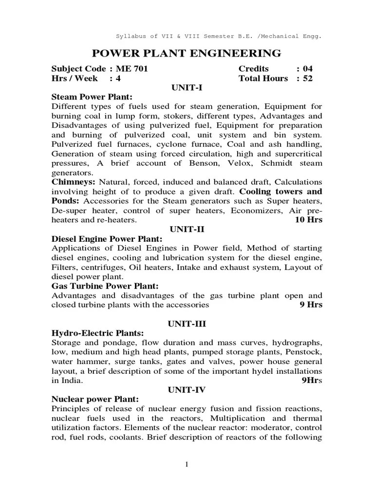 Mech Vii & Viii Sem NMAMIT SYLLABUS | PDF | Casting (Metalworking ...