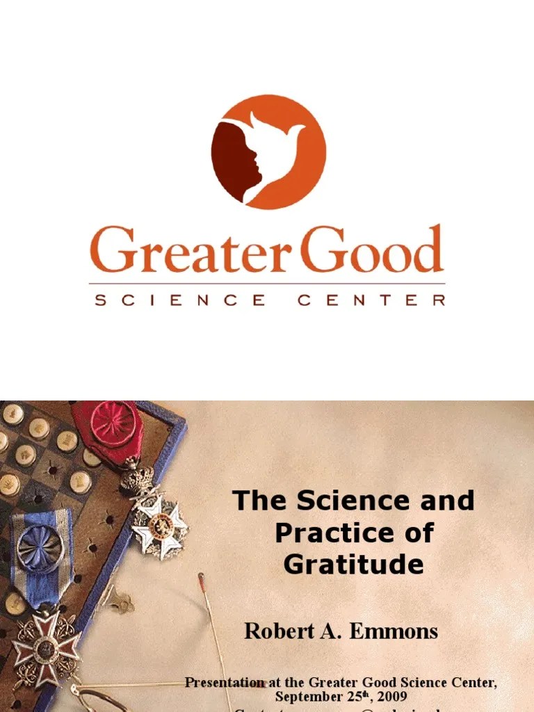 The Science And Practice Of Gratitude | PDF | Gratitude | Behavioural ...