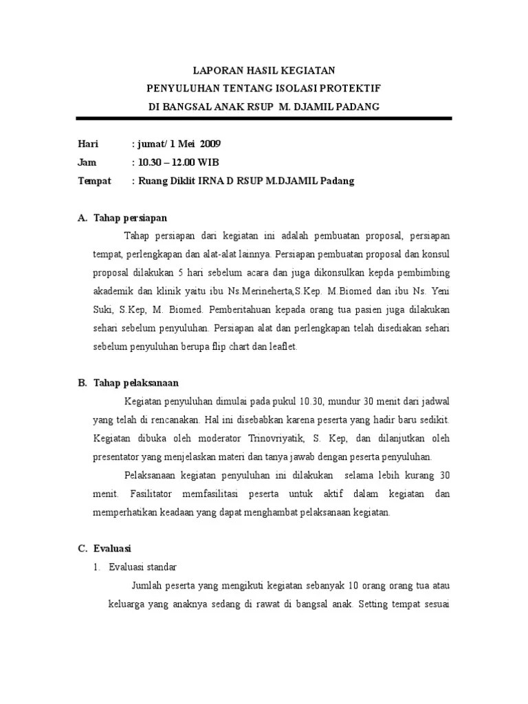 Laporan Hasil Kegiatan Penyuluhan | PDF