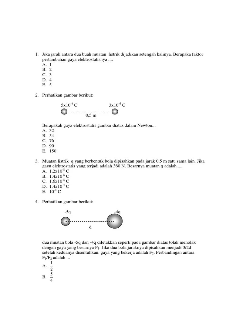Soal Elektrostatis | PDF