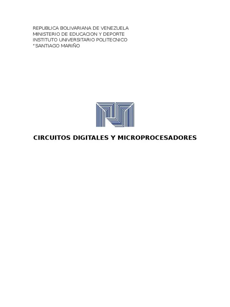 Circuitos Y Micro | PDF | Ingeniería Electrónica | Electrónica Digital
