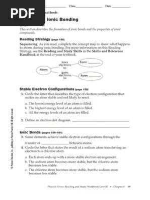 Choose an answer and hit 'next'. 6 1 Ionic Bonding Pdf Ion Ionic Bonding
