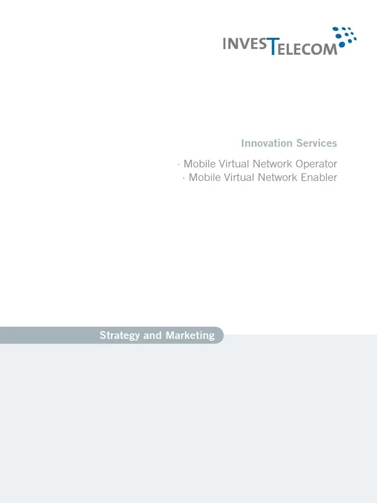 Mobile Virtual Network Operator | PDF | Strategic Management | Telecommunications