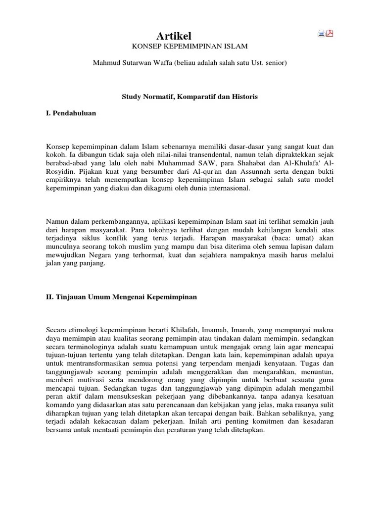 Sebaik Baiknya Pemim Dalam Islam Bhayangkari 