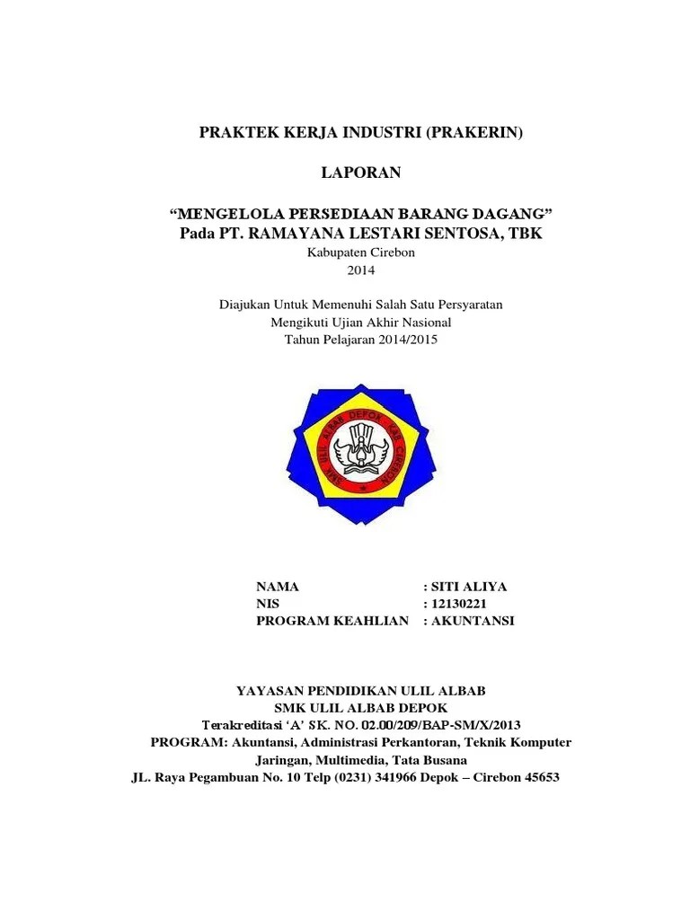 Contoh Latar Belakang Laporan Pkl Smk Akuntansi