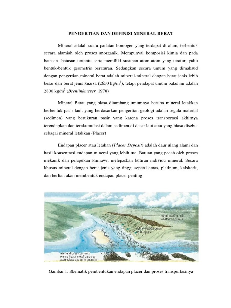 Pengertian Dan Definisi Mineral Berat | PDF