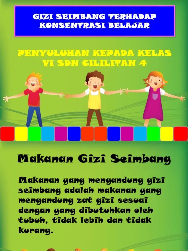 Penyuluhan Gizi Seimbang | PDF
