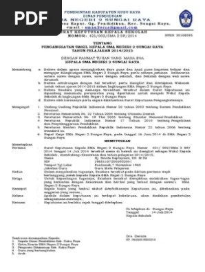 Mau tanya.ini utk kepala lab ipa atau komputer? Contoh Sk Wakil Kepala Sekolah 2018 Beinyu Com