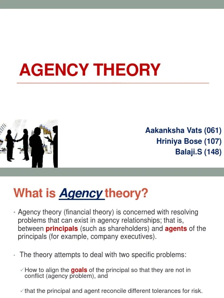 Agency theory