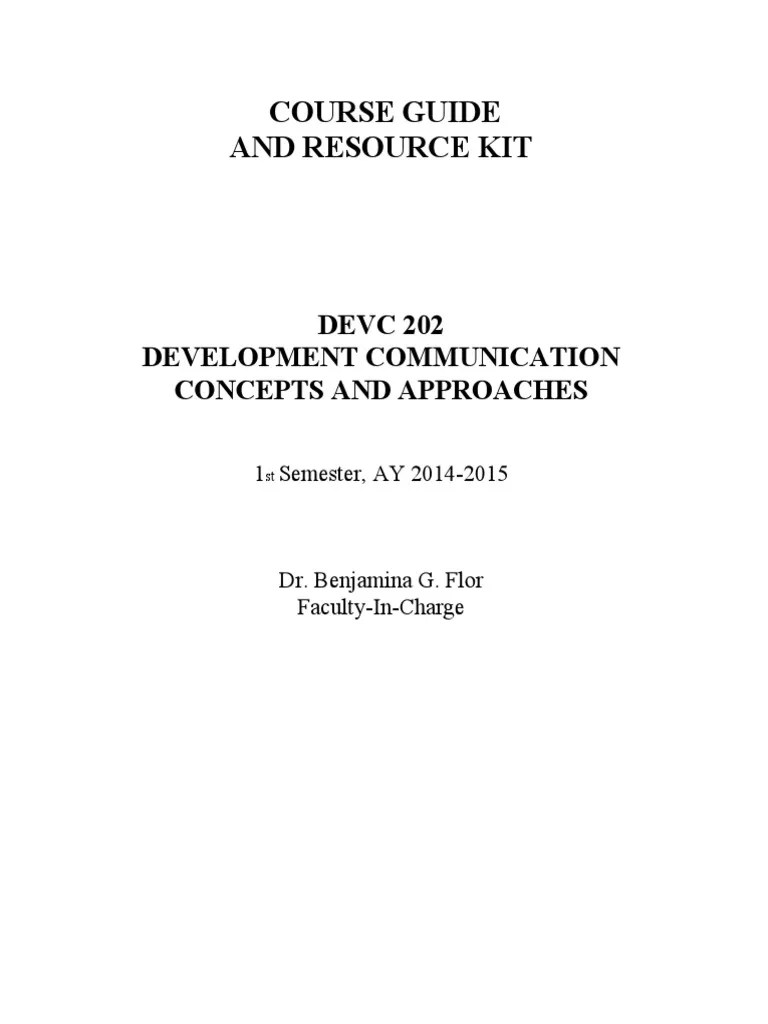 DEVC 202 Course Guide & Resources | PDF | Scrapbooking | Mass Media