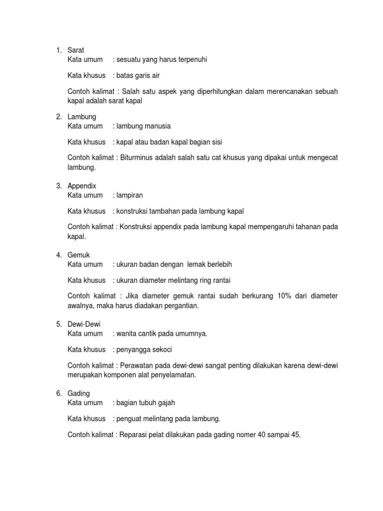 40 Kata Khusus Dan Umum Finish | PDF