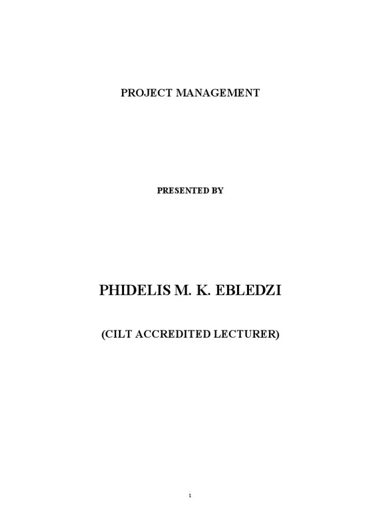 Project Management Presentation | Download Free PDF | Strategic Management | Project Management