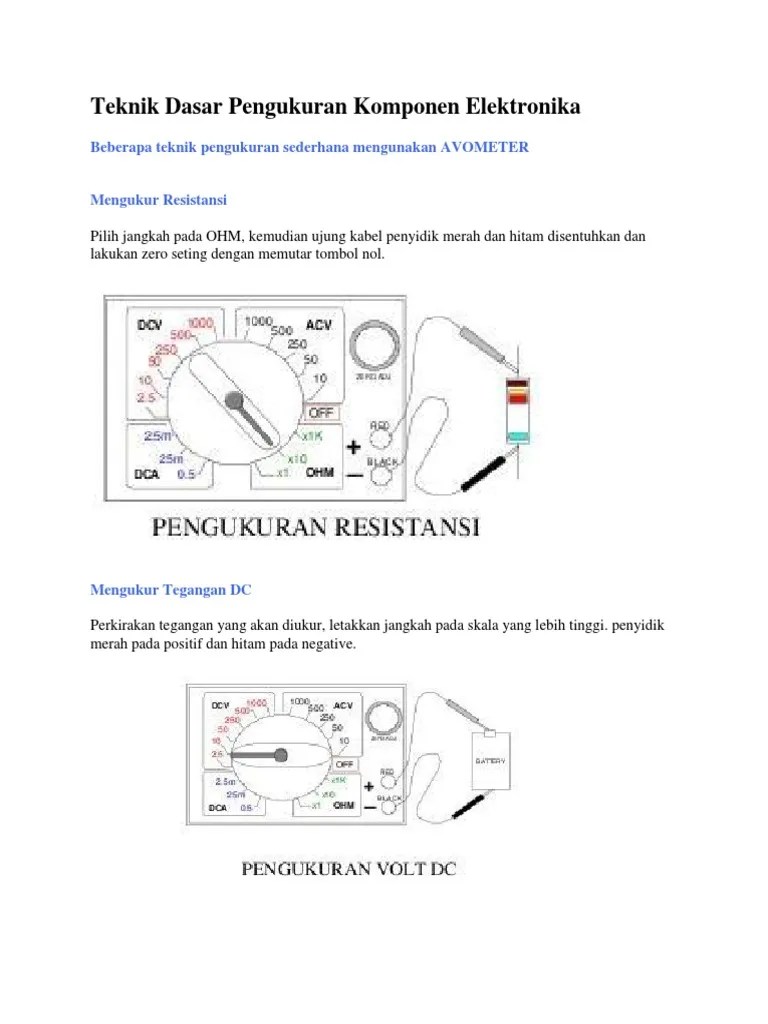 Bahan Ajar Tek Dasar Pengkuran Kompn Elektronika