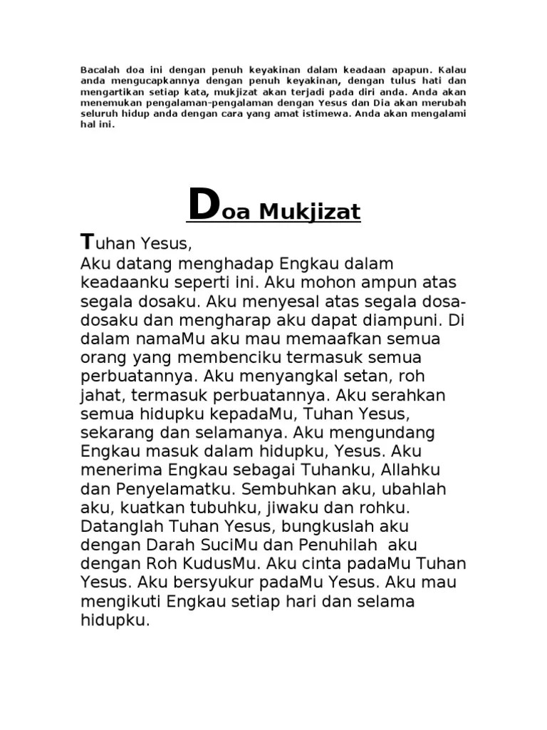 Doa Mukjizat | PDF