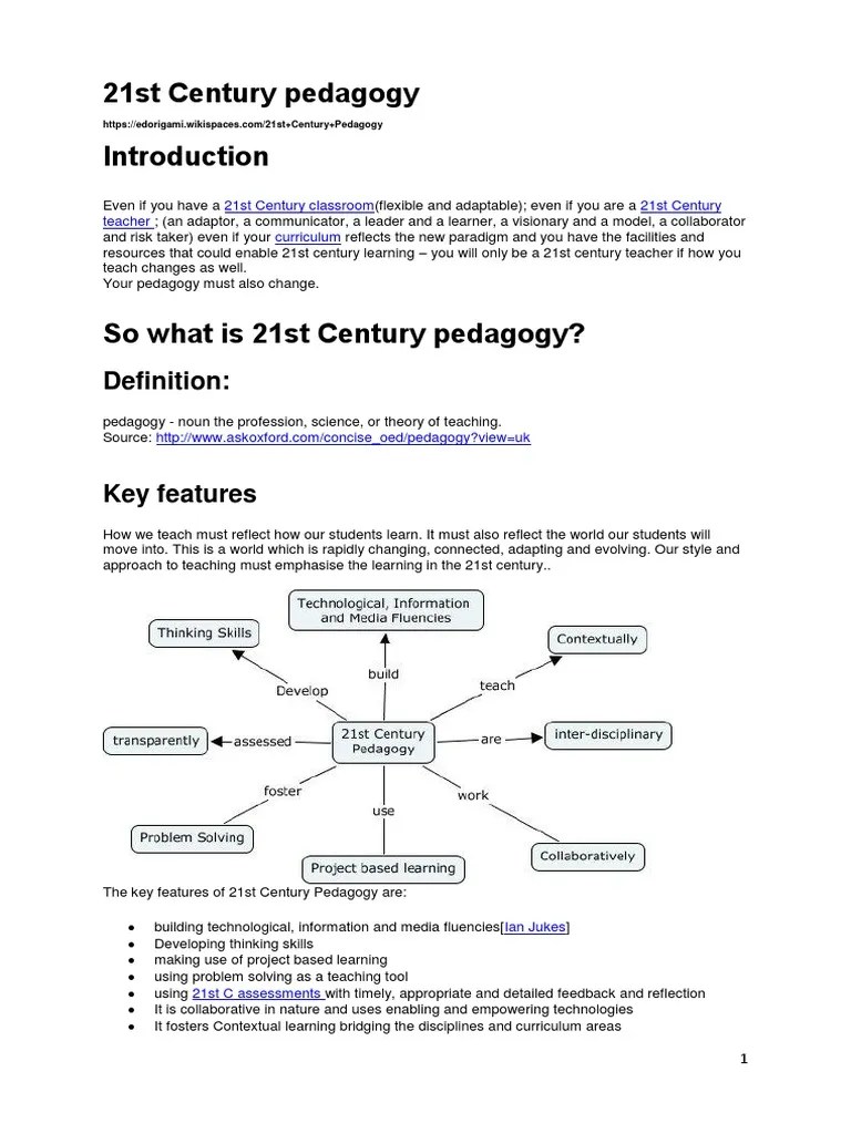 21st Century Pedagogy.docx | Collaboration | Learning