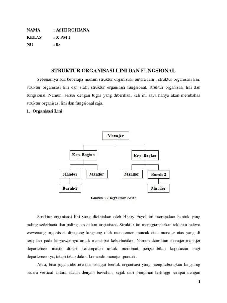 Organisasi Lini Dan Staf | PDF
