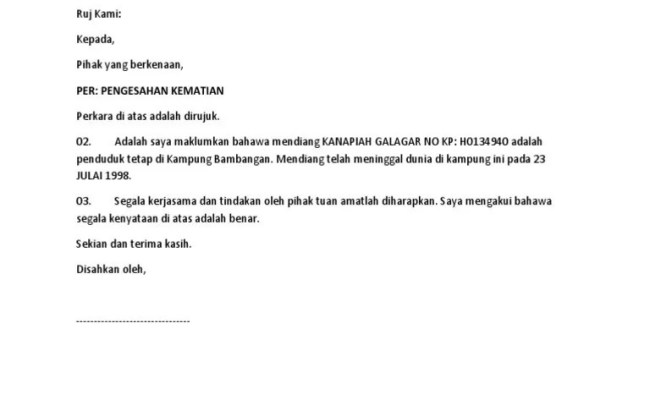 Mimin permohonan kebenaran berkahwin negeri perak. Contoh Surat Pengesahan Penduduk Dari Ketua Kampung Otosection