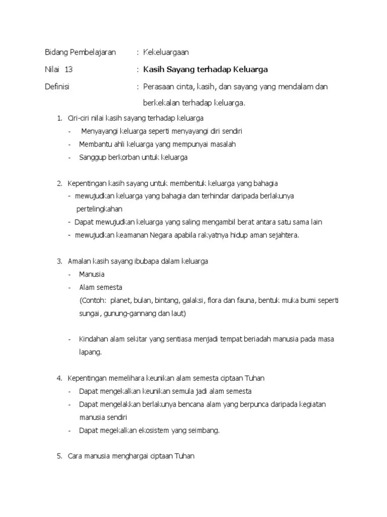 ٧ جمادى الأولى ١٤٤٢ هـ. Kasih Sayang Terhadap Keluarga Pdf