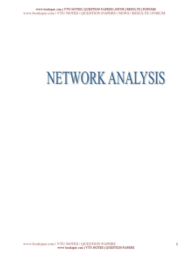 Network Analysis Notes Compiled | PDF | Passivity (Engineering ...