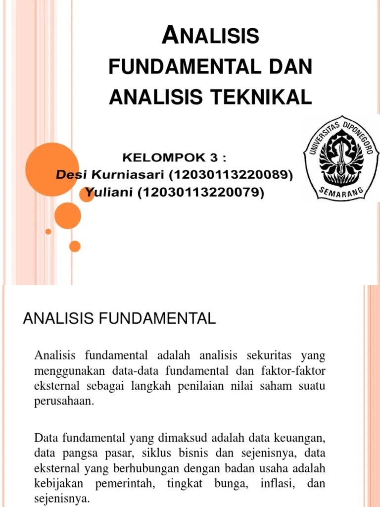 Makalah Analisis Fundamental Dan Teknikal Fiks Bgt 