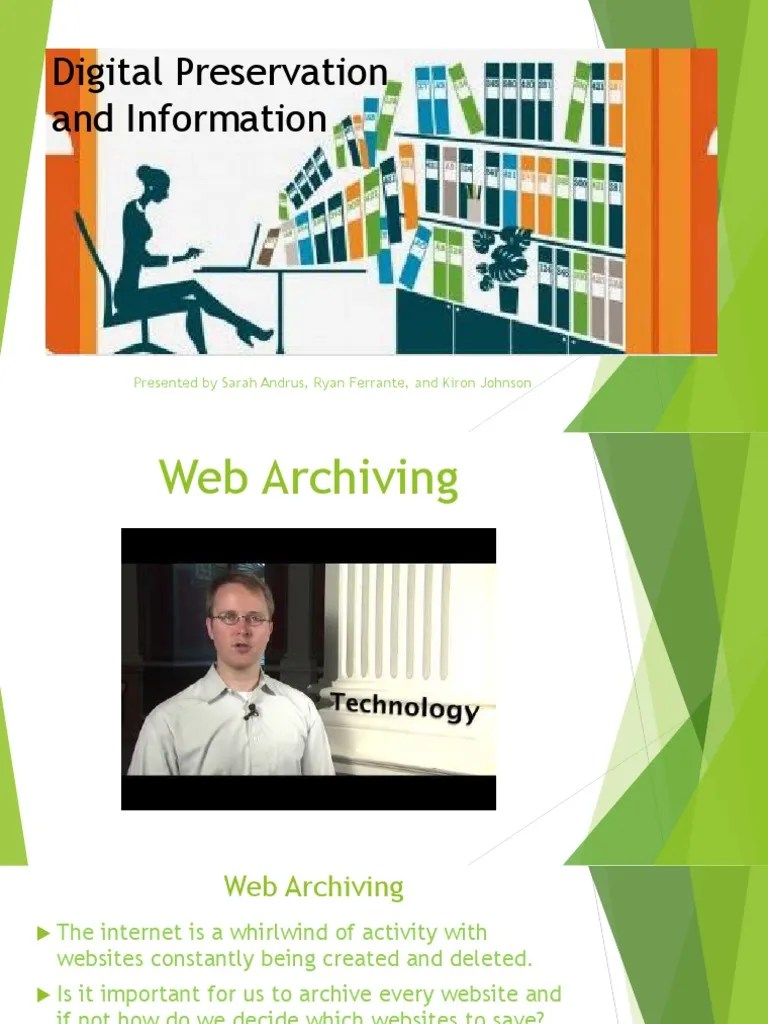 Digital Preservation | PDF | Digitizing | Preservation (Library And ...