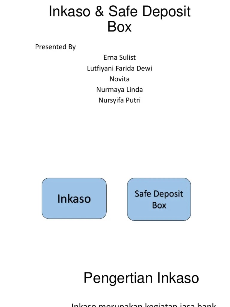 INKASO &amp; Safe Deposit Box | PDF