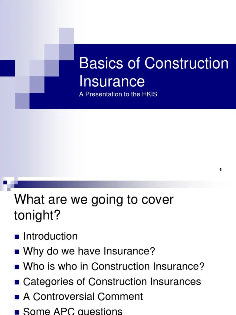 An Analysis Of Insurance Obligations And Risk Transfer In Construction Projects Based On ...