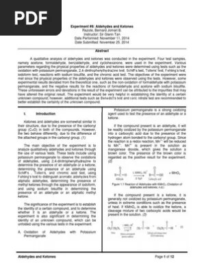 Aldehydes And Ketones Lab Report Discussion 41+ Pages Summary in Doc [2.2mb] - Latest Update 