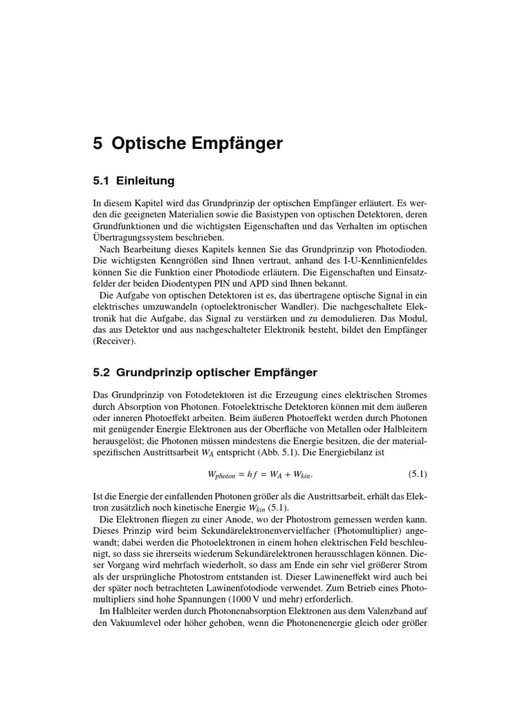Photodioden Vorlesung