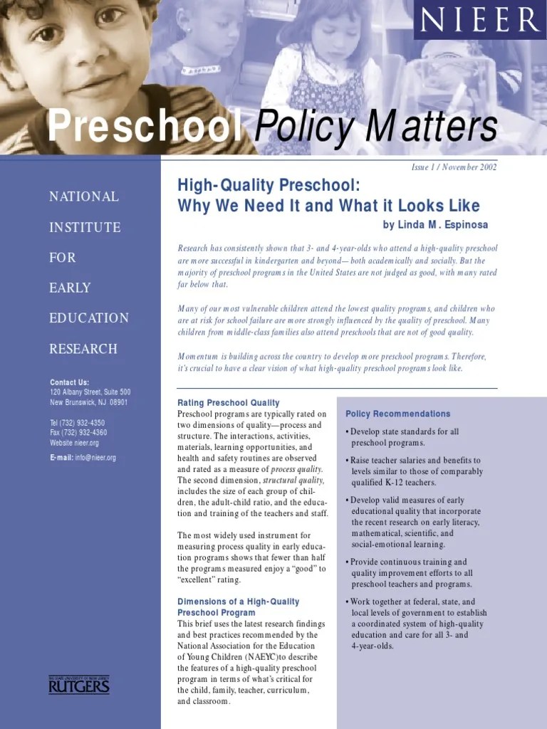 Pree School | PDF | Preschool | Early Childhood Education