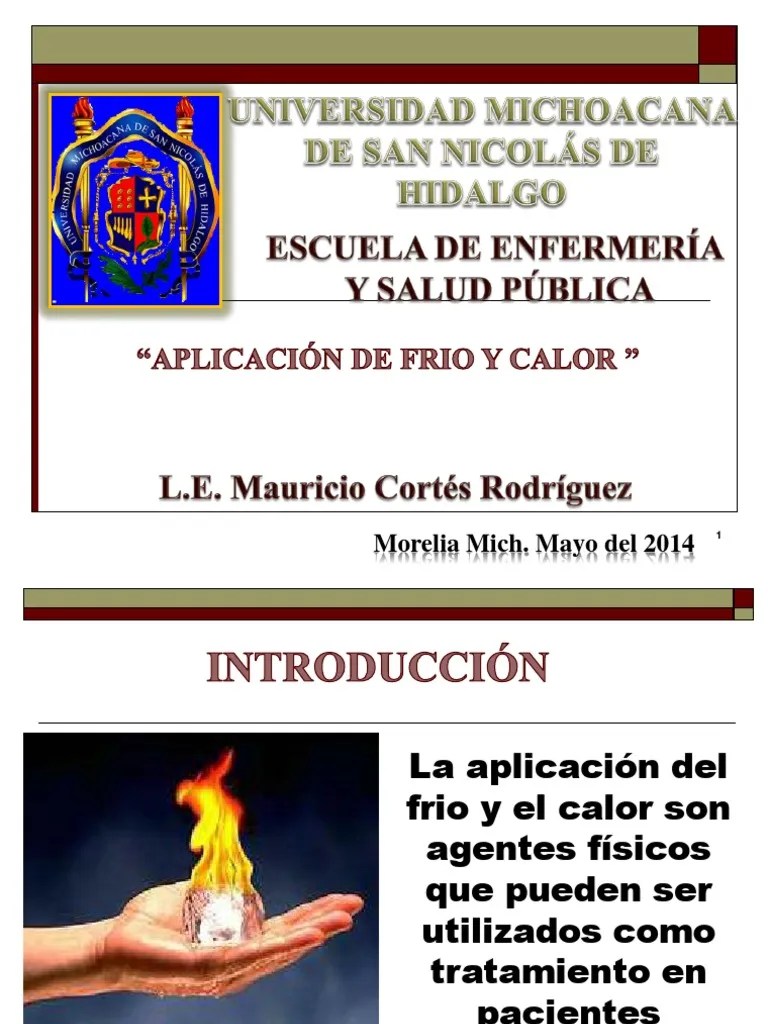 Aplicacion De Frio Y Calor | PDF | Calor | Termorregulación