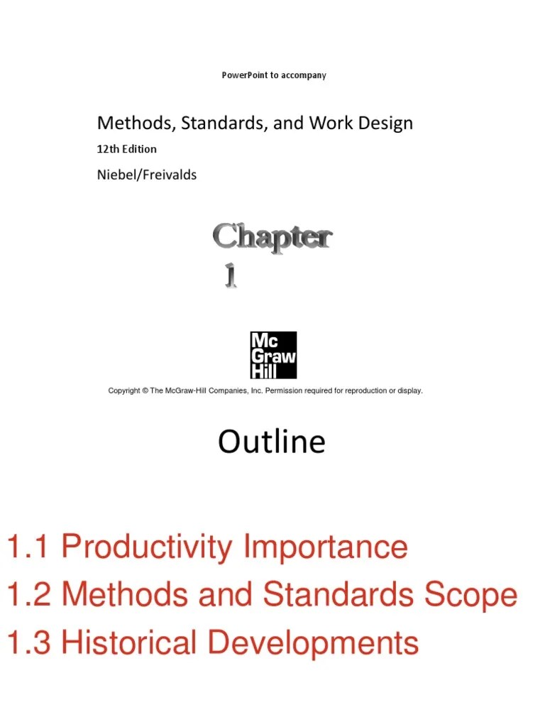 Methods Standards And Work Design Pdf Our solutions are written by Chegg experts so you can be assured of the.