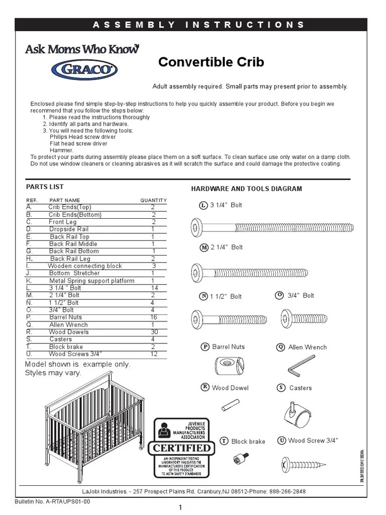 It uses solid pine wood sourced from new zealand, along with wood. Graco Charleston Convertible Crib Instructions Cheap Online