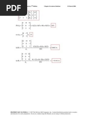 Basic Engineering Circuit Analysis Chapter 8 Solution Pdf Txt Solution manual 7th Edition McCabe Smith Harriot 47.