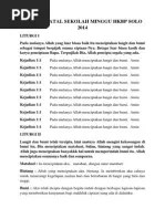 Contoh susunan acara natal terbaru. Liturgi Natal Sekolah Minggu Hari 1