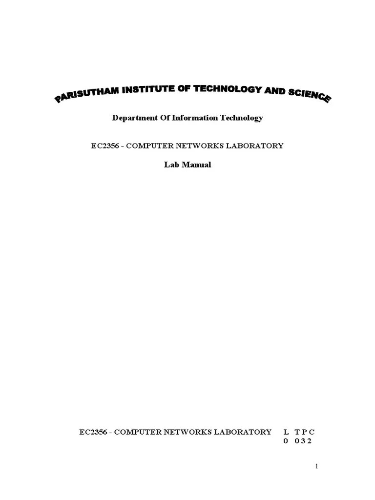 Analysis Of Network Protocols And Topologies Through Laboratory ...