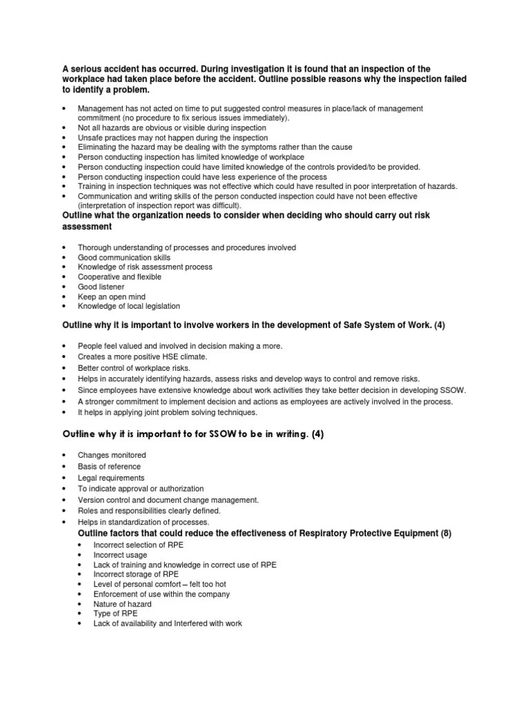 IGC Questions And Answers | PDF | Occupational Safety And Health | Dangerous Goods