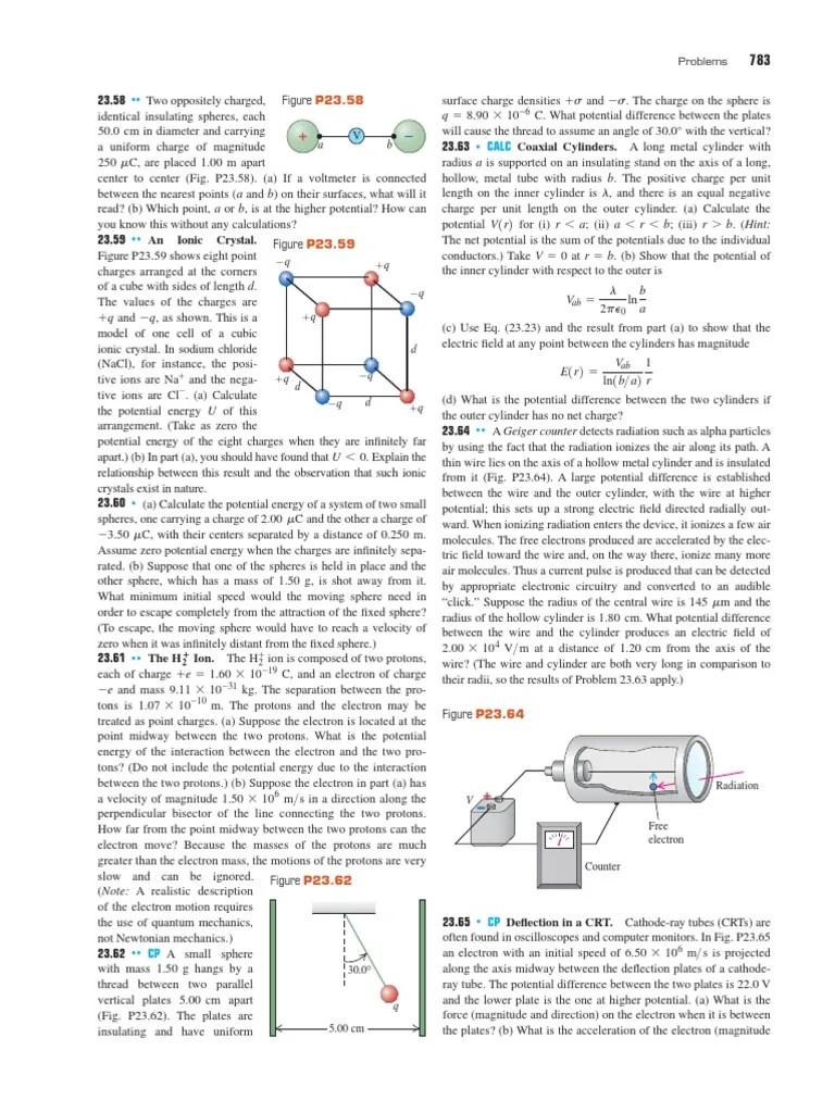 Physics II Problems PDF | PDF | Ion | Electron
