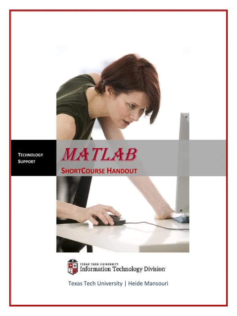 MatLab PDF | PDF | Matlab | Matrix (Mathematics)