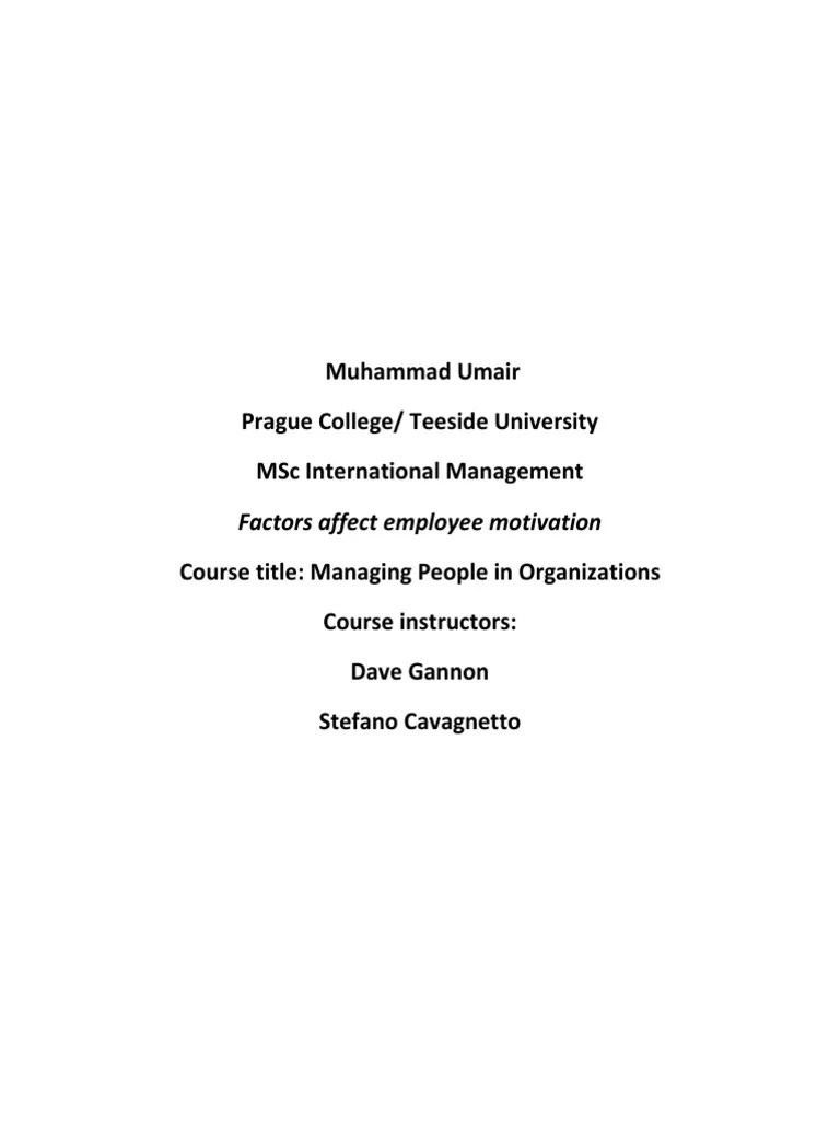 Employee Motivation | PDF | Motivation | Motivational