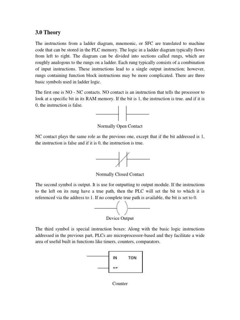 PLC Lab Report | PDF | Programmable Logic Controller | Switch