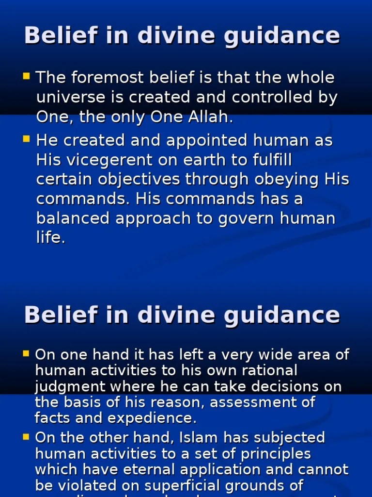 Belief In Divine Guidance | PDF | Islamic Banking And Finance | Capitalism