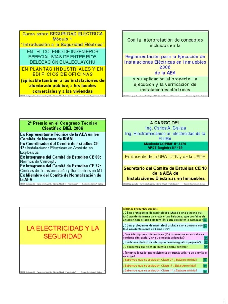 Curso De Riesgo Electrico | PDF | Descarga Eléctrica | Electricidad