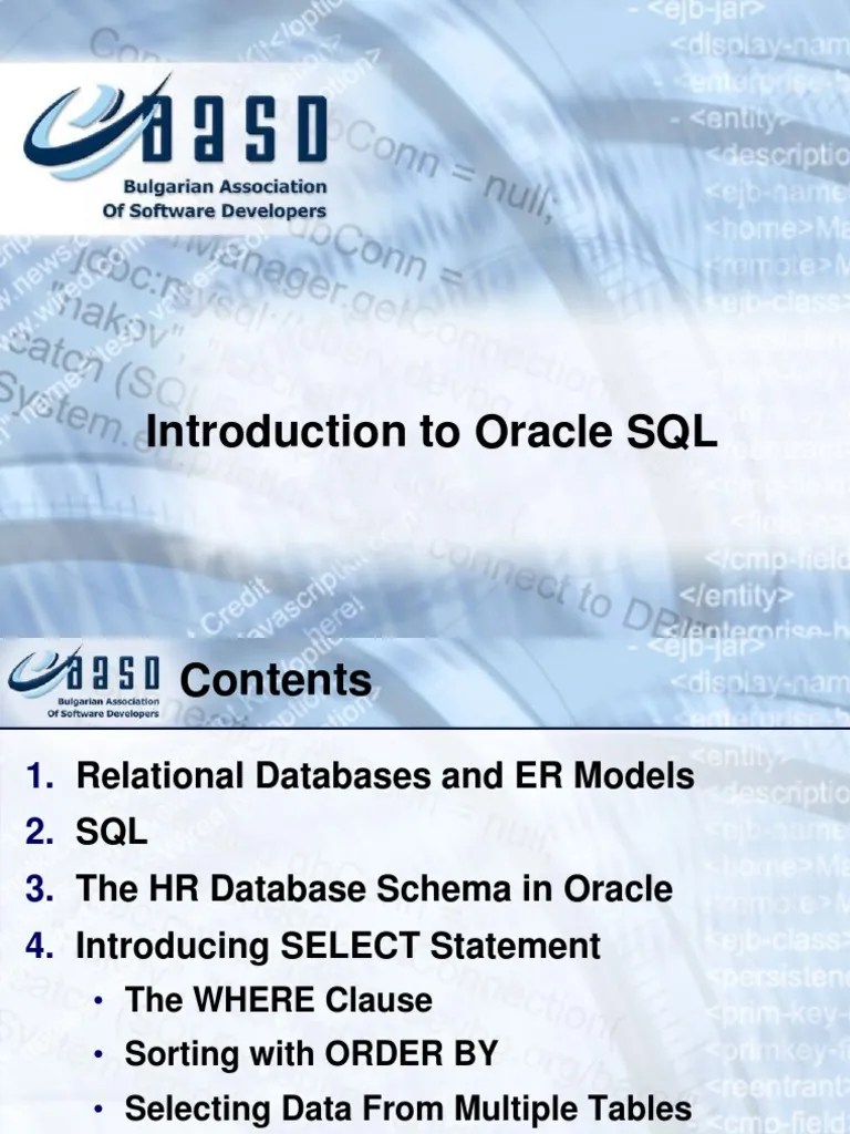 Oracle SQL Basics For Beginners | PDF | Sql | Relational Database