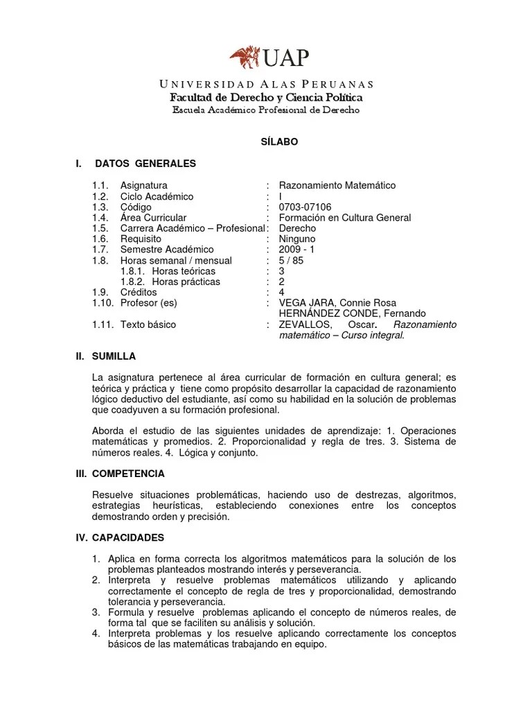 Razonamiento Matematico | PDF | Proposición | Prueba (evaluación)
