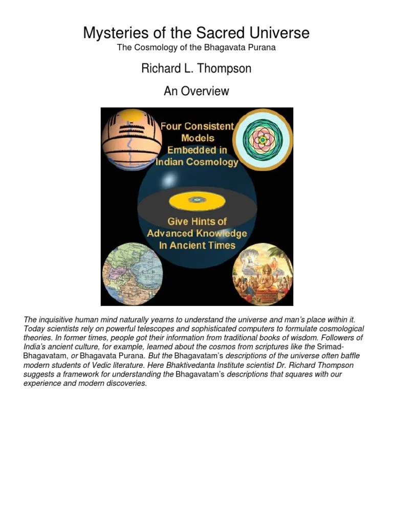 Mysteries Of The Sacred Universe - An Overview | PDF | Bhagavata Purana ...