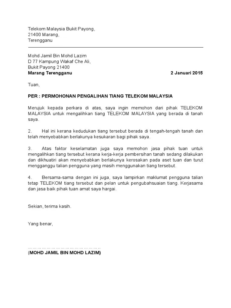 Contoh surat tunjuk sebab majikan dan pekerja contoh resume terkini undang undang buruh. Contoh Surat Aduan Kepada Tnb Contoh Surat