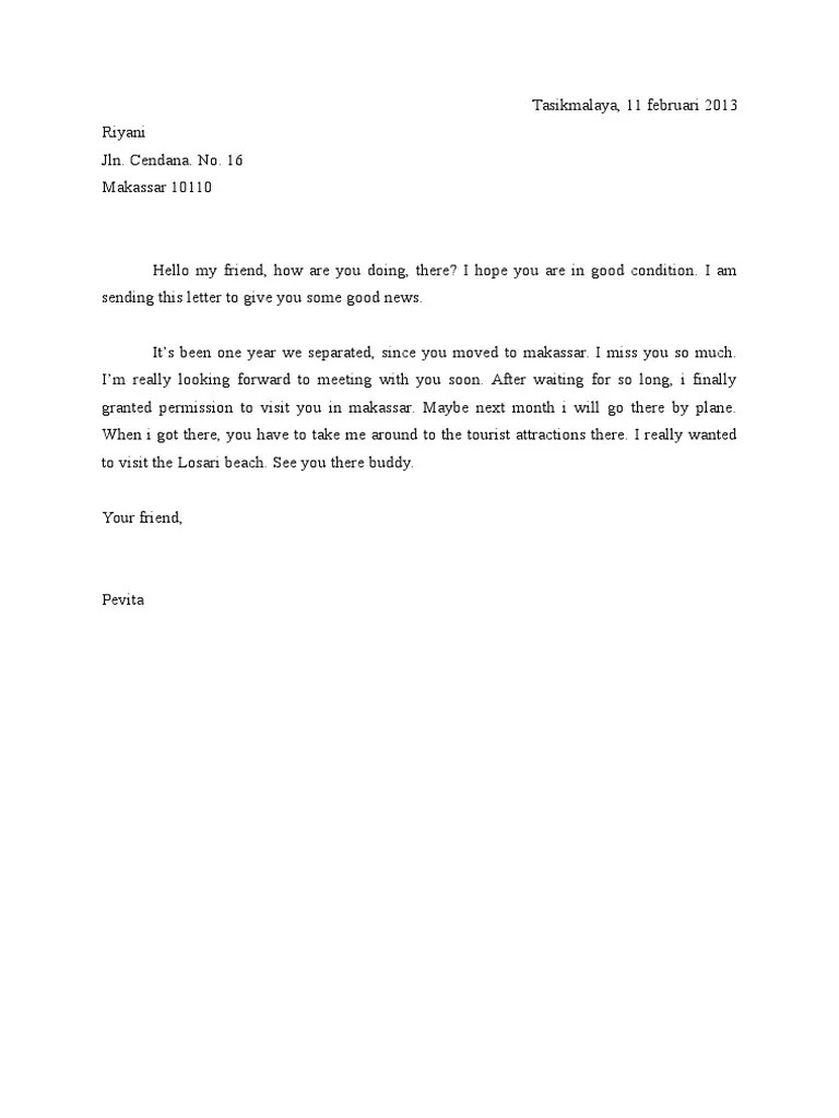 Contoh surat pribadi pendek untuk sahabat. 46 Contoh Surat Pribadi Singkat Kumpulan Letter