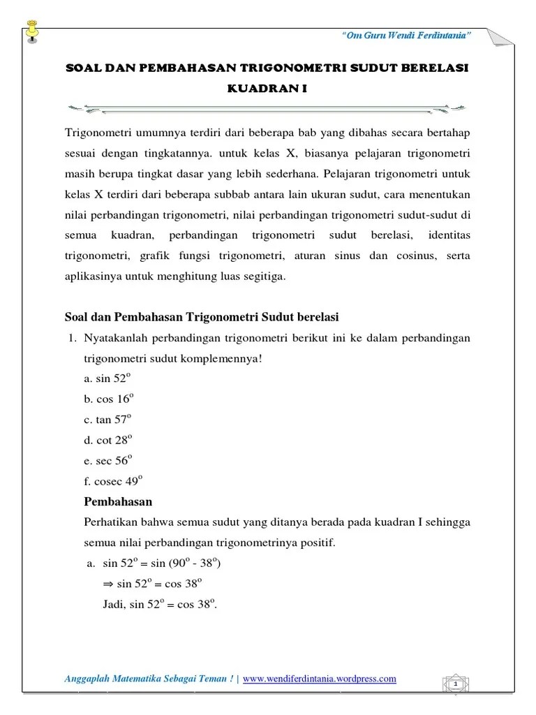 Secara informal, fungsi f memberikan output f(x) untuk setiap input x. Contoh Soal Cerita Limit Tak Hingga Soal Kelasmu